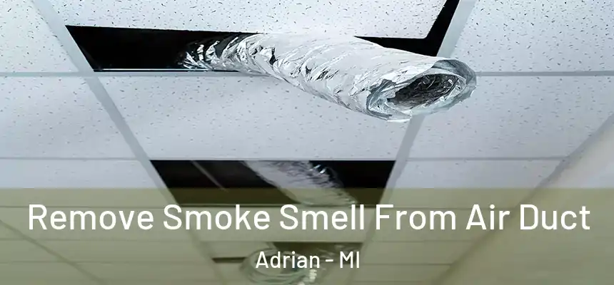 Remove Smoke Smell From Air Duct Adrian - MI