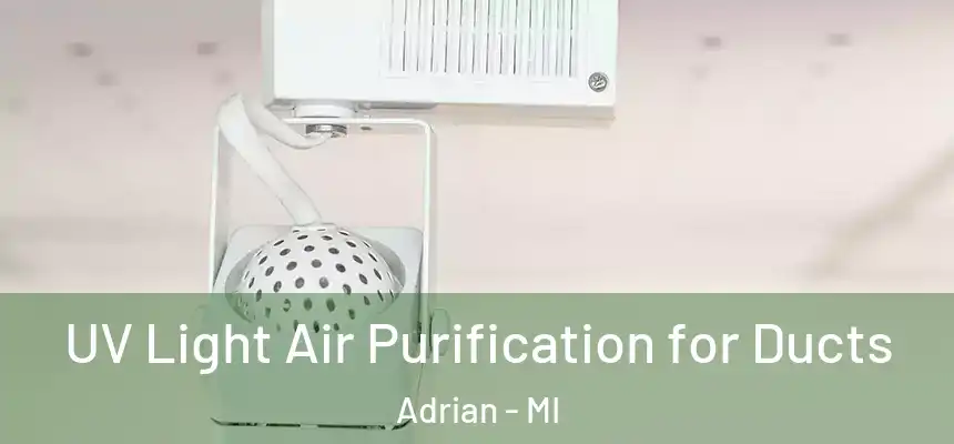  UV Light Air Purification for Ducts Adrian - MI